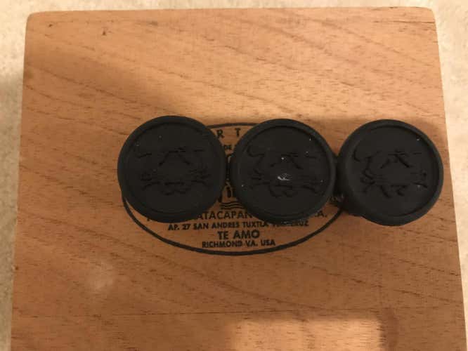 Three Black ECD Lacrosse Butt Ends