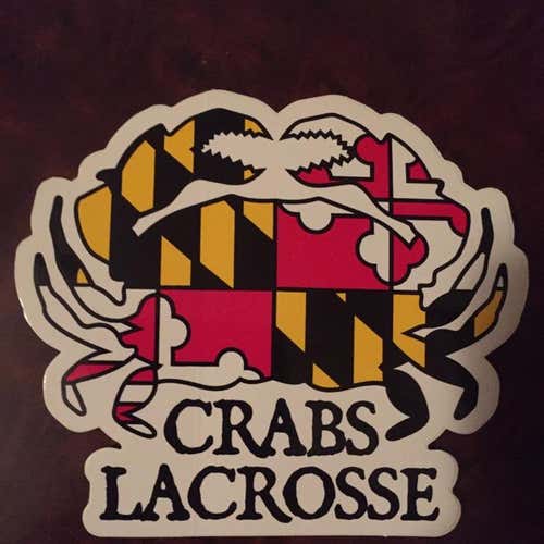 CRABS LACROSSE Sticker