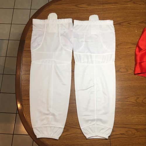 Brand New, Never Worn, White Hockey Socks. 28 in.