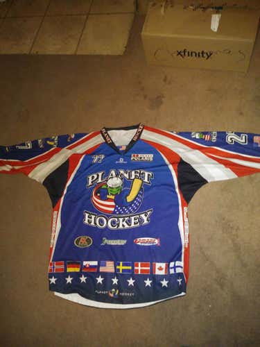 Planet hockey goalie cut jersey