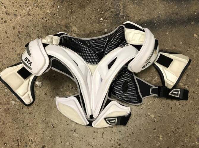 STX Assault Shoulder Pads/Brine King III Gloves