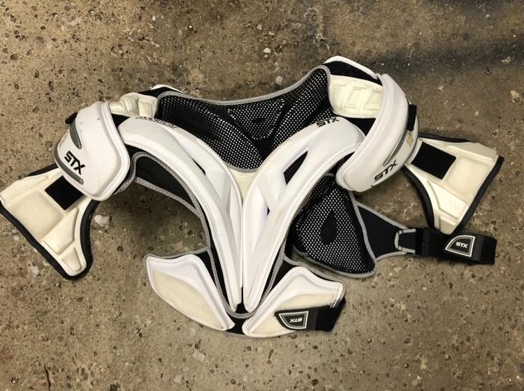 STX Assault Shoulder Pads/Brine King III Gloves
