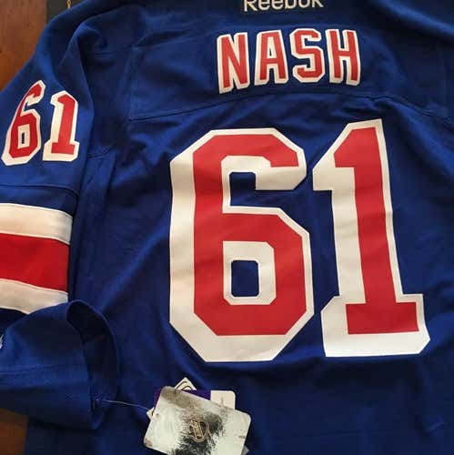 Rick Nash NY Rangers Reebok Home Jersey Medium