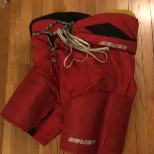 Bauer Total One Red Sr Small Pants