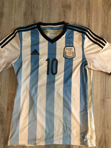 #10 Messi Argentina Jersey (2014 FIFA) Adidas