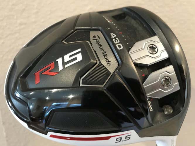 TOUR ISSUE TaylorMade R15 430 9.5* Driver with Aldila Rogue 110 msi 60 Stiff Flex shaft