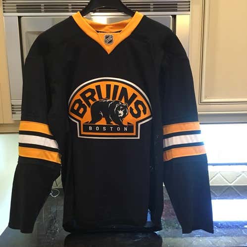 Boston Bruins Third Jersey Reebok Black Large