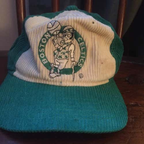 Used Vintage NBA Boston Celtics Corduroy Hat