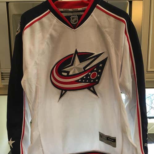 Columbus Blue Jackets Reebok Away Jersey Medium