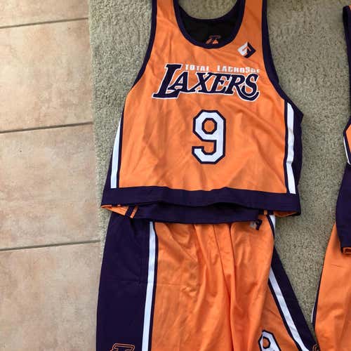 Los Angeles LAXERS Full Uniform (New/UNUSED) Size XL Jersey XLShorts #9 Jersey Says CRAFTON