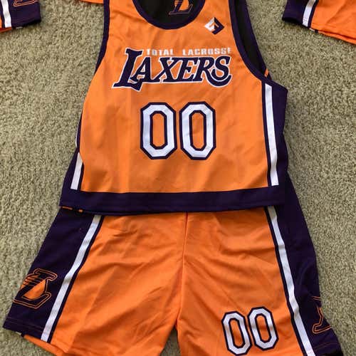 LA LAXERS Full Uniform (New/UNUSED) Size M Jersey Size M Shorts Uniform #00 BAM BAM KAM