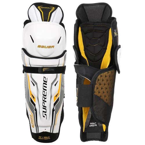 New Bauer Supreme 190 Shin Guards Senior 15"