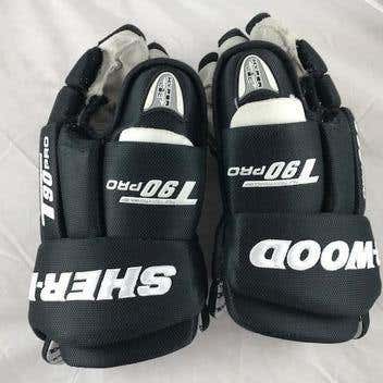 Sherwood T90 Pro Ice Hockey Gloves - Pro Stock - LA Kings - Black & Silver