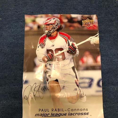 Paul Rabil Signed Poster