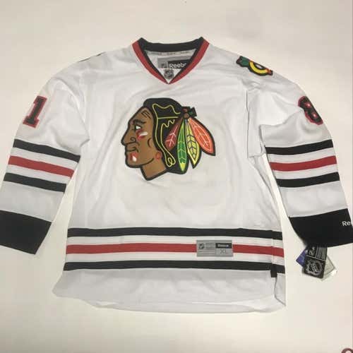 Chicago Blackhawks White & Red Hossa Jersey