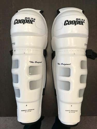 Cooper Ice Hockey Shin Pads - High End Protection - Light Weight - Adult - 16 Inch