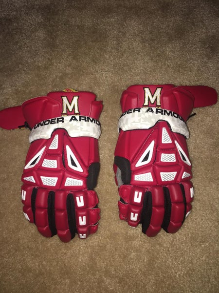 New University of Maryland TERPS Under Armour Gloves