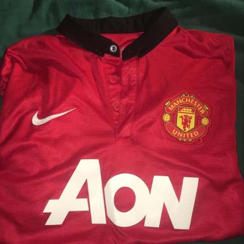 Manchester United Red M Authentic Nike Dri-Fit Soccer Jersey -Worn Once, Great Condition
