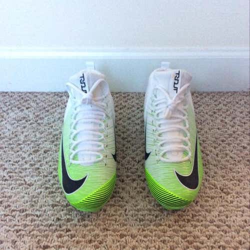 New Nike Mike Trout 3 White Lime Green Metal Baseball Cleats Size 10.5