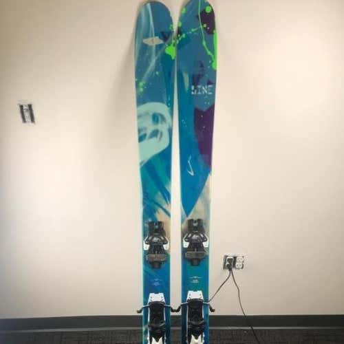 Used Line Pandora 110 179 Skis w/ Attack 13 binding (2014)