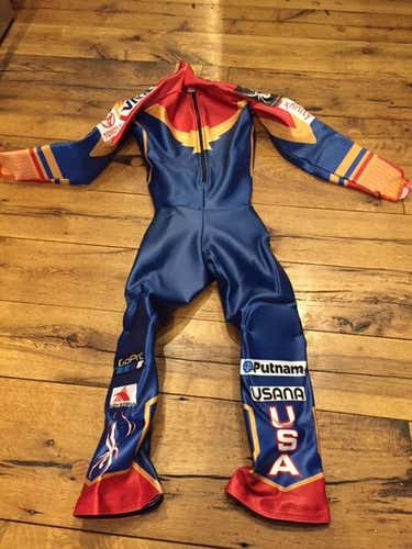 New Medium-Large US Ski Team Spyder Padded GS Suit