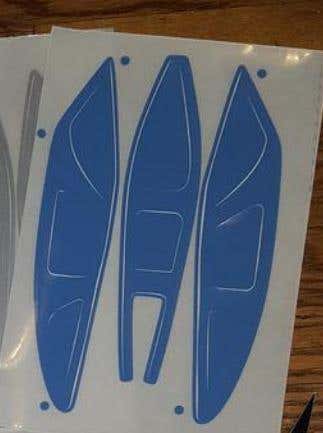 FOR KEVIN4099 - R Helmet Sticker - Carolina Blue Vent