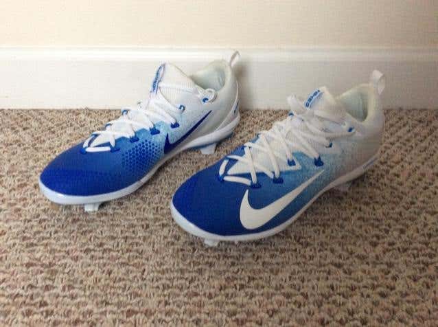 New Nike Vapor Ultrafly Blue Metal Baseball Cleats Size 11.5