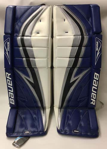 New Bauer RX9 Pro Senior Goalie Leg Pads 34"+1 blue/black/silver/white