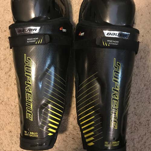 New Bauer Supreme Size 15” 1S Shin Guards