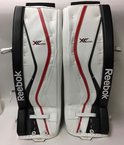 New Reebok Premier X28 Senior Goalie Leg Pads 34"+1 white/red/black
