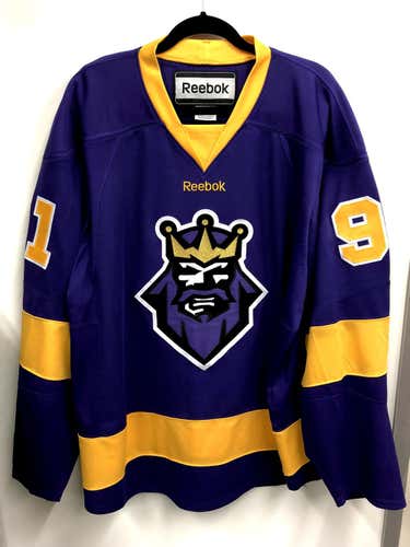 Reebok Los Angeles Kings inspired "Burger King crest" custom jersey - XL