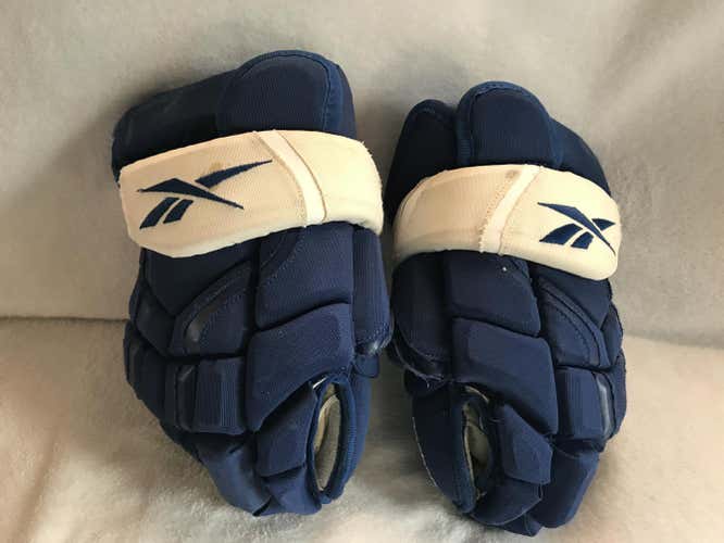 Toronto Maple Leafs reebok gloves size 14 pro stock return TRG37