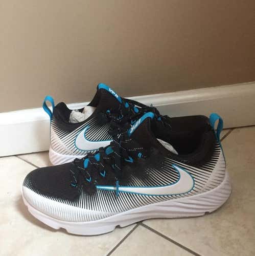 Brand New Vapor Speed Turf Lax Shoes!! Black/White-DK Turquoise - Retail $100+ (REPOST3)
