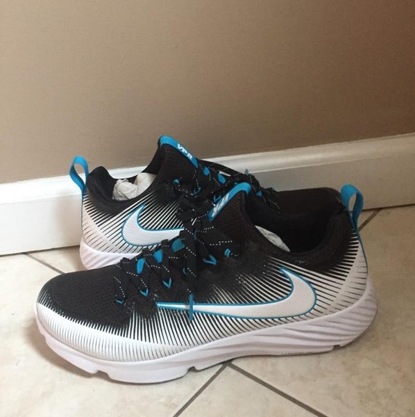 Brand New Vapor Speed Turf Lax Shoes!! Black/White-DK Turquoise - Retail $100+ (REPOST3)