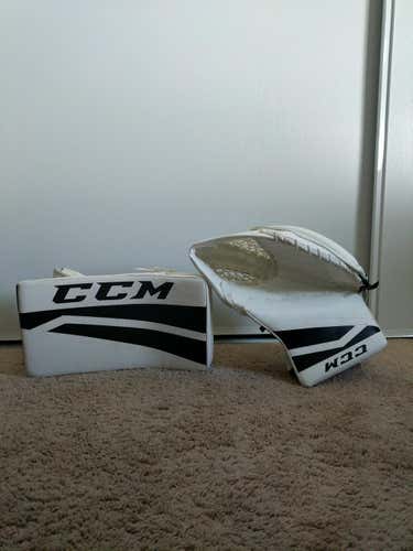New CCM Extreme Flex II 760 Goalie Glove & Blocker Regular Senior