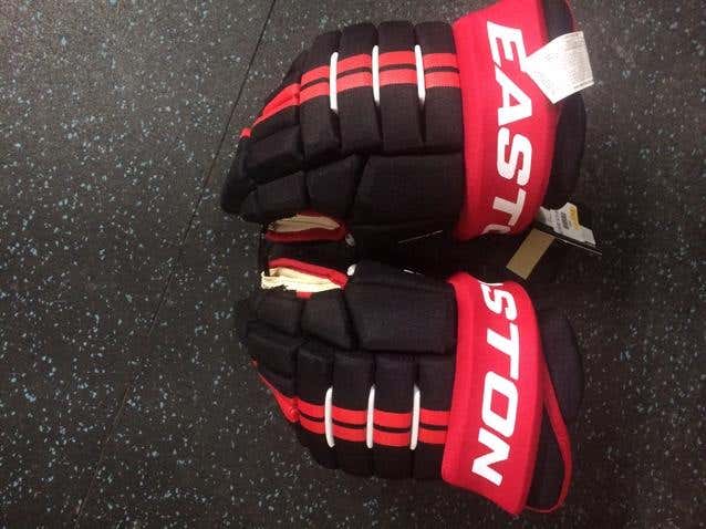 NEW EASTON PRO 7 GLOVES 13 INCHES BLACK AND RED