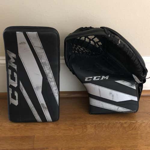 CCM E-Flex 3.5 Junior Goalie Glove And Blocker