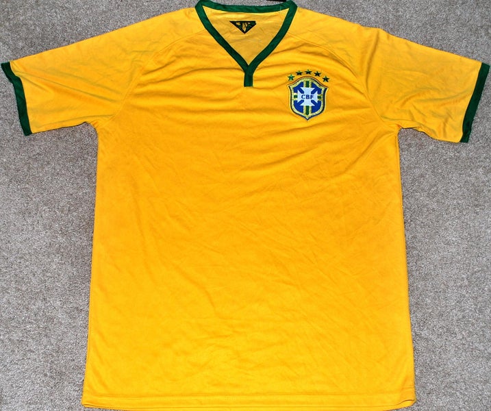 BRAZIL MEN'S SOCCER JERSEY FIFA WORLD CUP LARGE NEW! **READ AD!