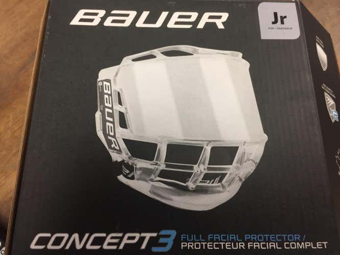 New Bauer Concept 3 Full Shield Cage Junior in box