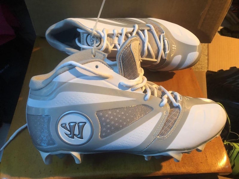 New Warrior burn 7.0 Lacrosse cleats size 9.5 LAX BOOTS