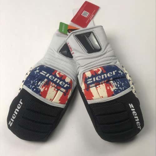New USA THEMED Ziener Racing Gloves - Size 10 - #329657