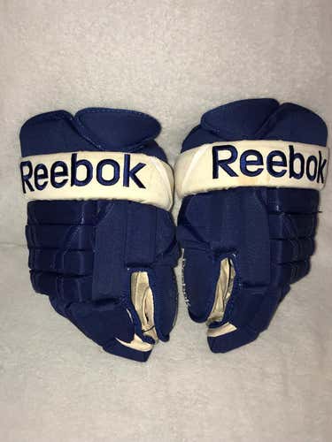Toronto Maple Leafs reebok size 14 gloves pro stock return TRG38