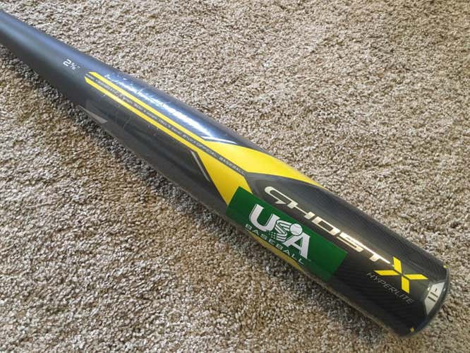 2018 Easton Ghost X Hyperlite -11 Baseball Bat ~ USA Bat Stamp ~ YBB18GXHL ~ 30/19