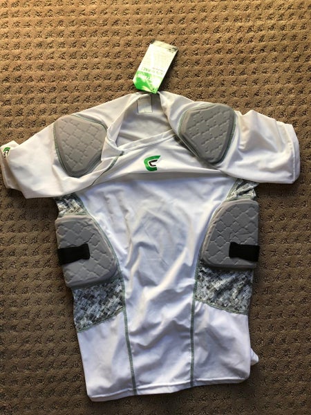 New Lax protection shirt with 5 pads to be worn as extra protection for shoulder,ribs and back sz L