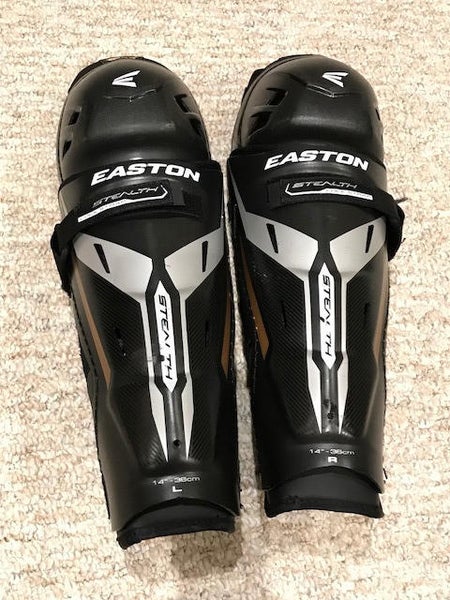 Easton Stealth CX Shin Pads - Adult Men's - 14 Inch - Never Used - LOOK NOW