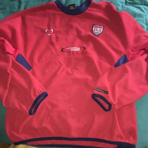 Vintage Nike Therma Fit US Soccer M Training Top Sweatshirt Mid-weight