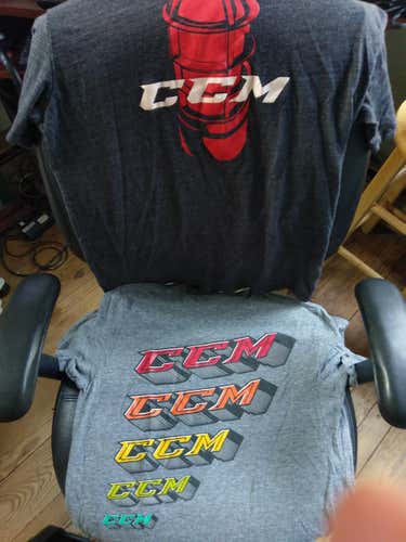 2 CCM T-shirts Men's Large