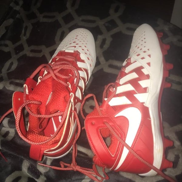 BN White/Red Nike Huarache 5 Cleats