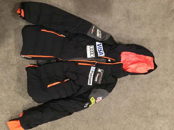 Large US Ski Team Spyder Puffer Jacket