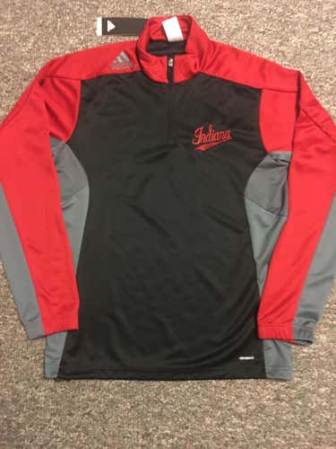 New Adidas Indiana University Hockey - Team Issue 1/4 Zip